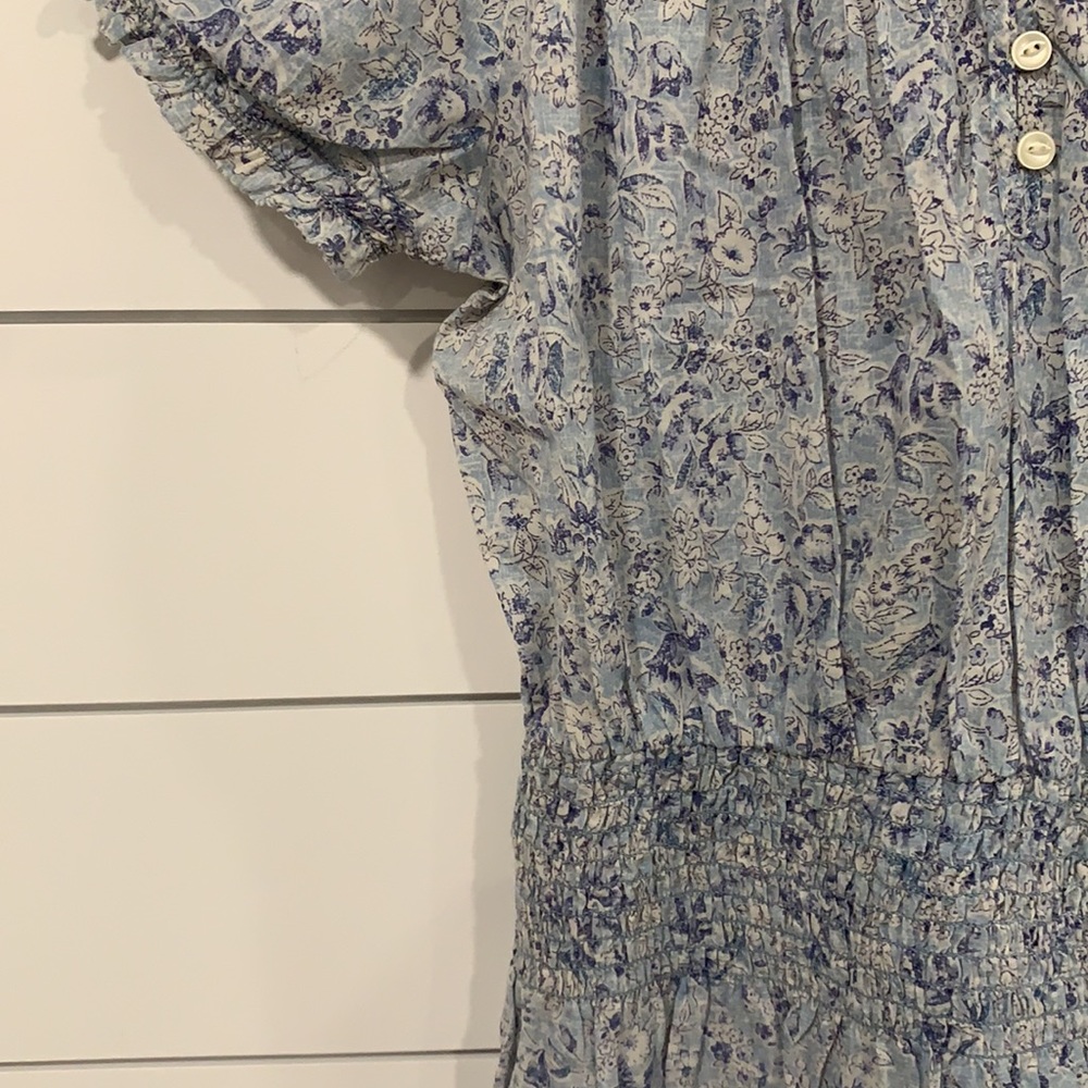 Ralph Lauren Blue Floral Blouse. Size M. - Picture 6 of 6